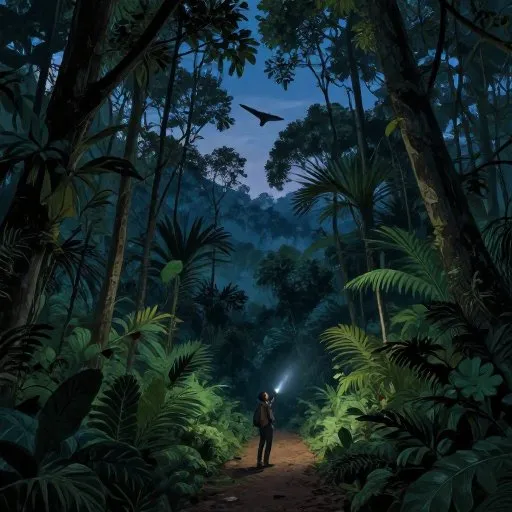 The Mostly True Tale of the Ahool - What Flies After Dark illustration