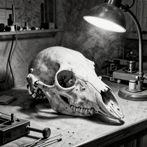 The Mostly True Tale of the Beast of Bodmin Moor - The Skull illustration