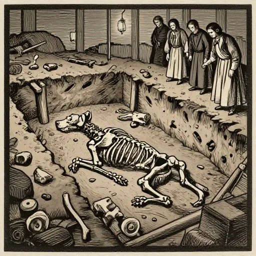 The Mostly True Tale of Black Shuck - The Archaeology illustration