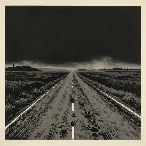 The Mostly True Tale of Black Shuck - The Old Roads illustration