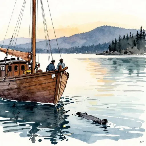 The Mostly True Tale of Cadborosaurus - Cadboro Bay illustration
