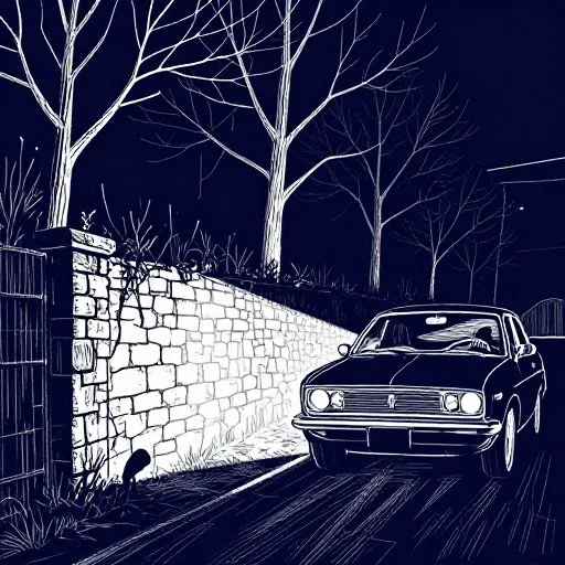 The Mostly True Tale of the Dover Demon - The Wall on Farm Street illustration