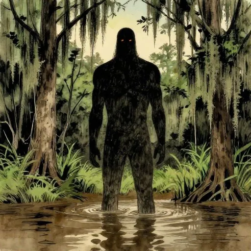 The Mostly True Tale of the Fouke Monster illustration