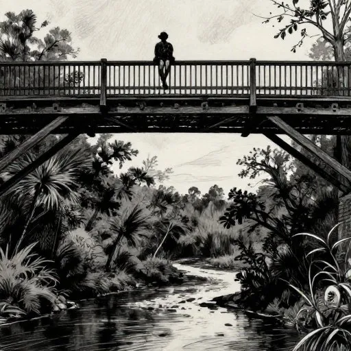 The Mostly True Tale of the Goatman - Still at the Bridge illustration