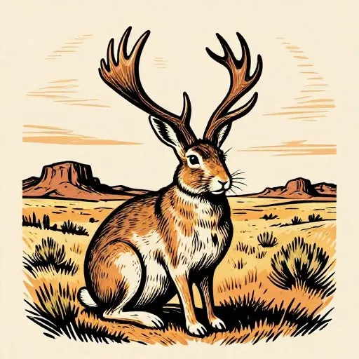 The Mostly True Tale of the Jackalope illustration