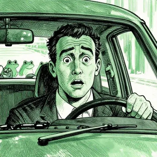 The Mostly True Tale of the Loveland Frog - The Businessman's Bridge illustration