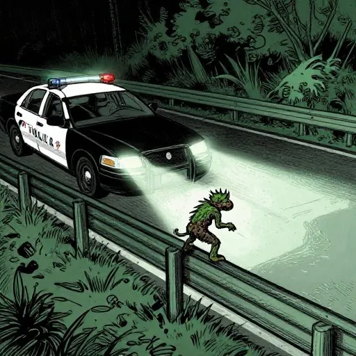The Mostly True Tale of the Loveland Frog - The Officers illustration