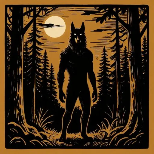 The Mostly True Tale of the Michigan Dogman illustration