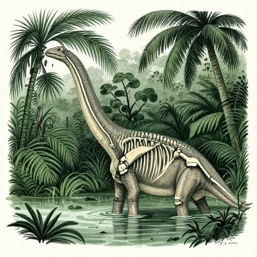The Mostly True Tale of Mokele-Mbembe - What a Sauropod Would Actually Look Like illustration