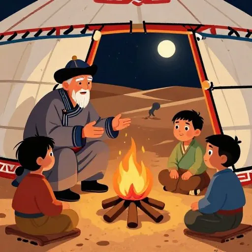 The Mostly True Tale of the Mongolian Death Worm - The Desert Knows illustration