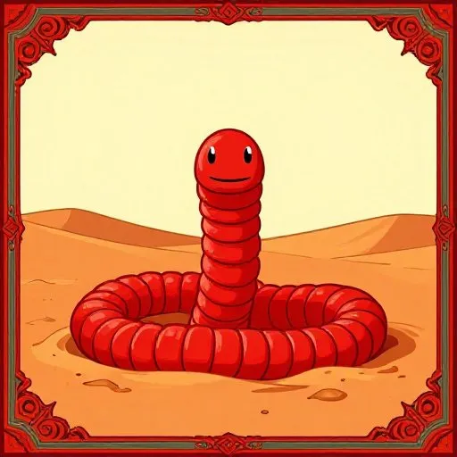 The Mostly True Tale of the Mongolian Death Worm illustration