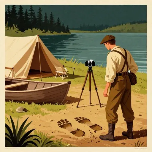 The Mostly True Tale of Nahuelito - The 1920s Tourist Season illustration