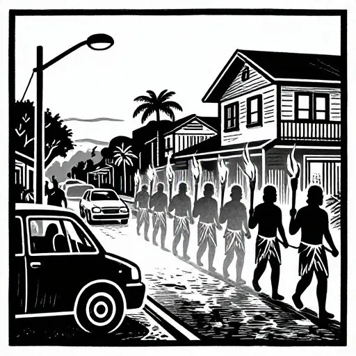 The Mostly True Tale of the Nightmarchers - Still Walking illustration