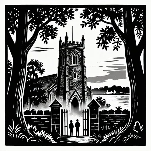 The Mostly True Tale of the Owlman - Mawnan Church illustration