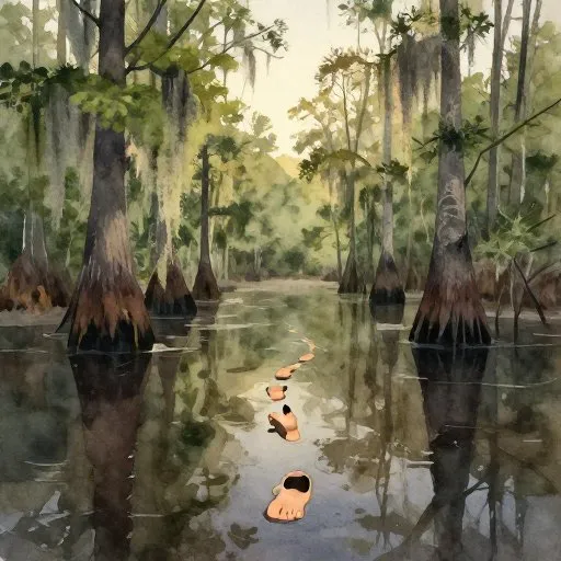 The Mostly True Tale of the Skunk Ape - Where the Swamp Keeps Its Secrets illustration