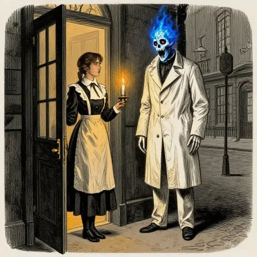 The Mostly True Tale of Spring Heeled Jack - Claws, Blue Flame, and Extremely Bad Manners illustration
