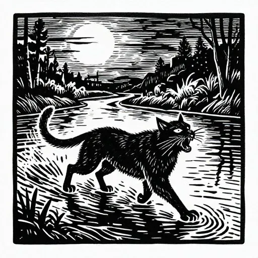 The Mostly True Tale of the Wampus Cat - What She Does Now illustration